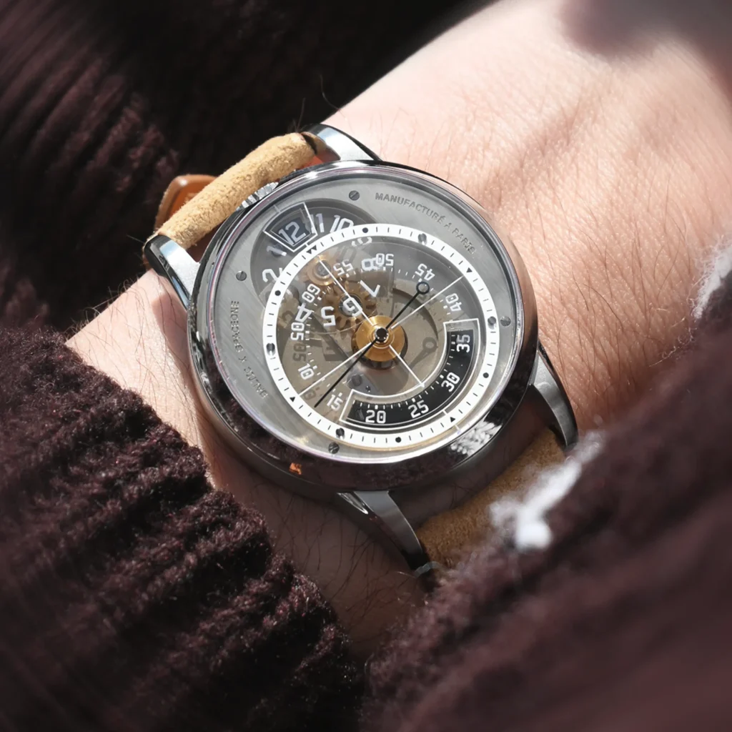 montre baltic heure sautante
